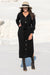 Queencii – Miria Button Down Cardigan – Dress Black