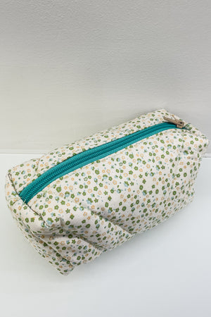 Sun Sea & Roses - Make Up Bag Small Floral Blue