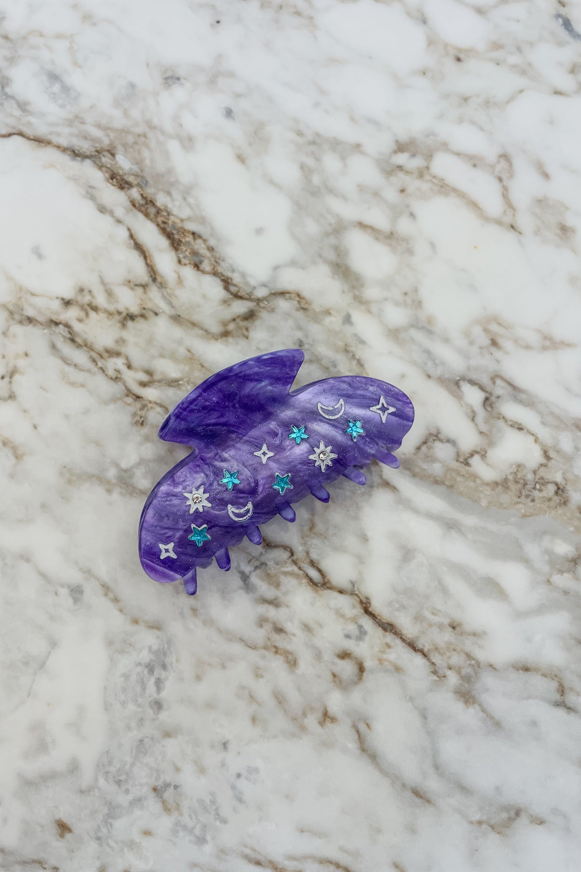 Sun Sea & Roses - Hair Clip Purple Star