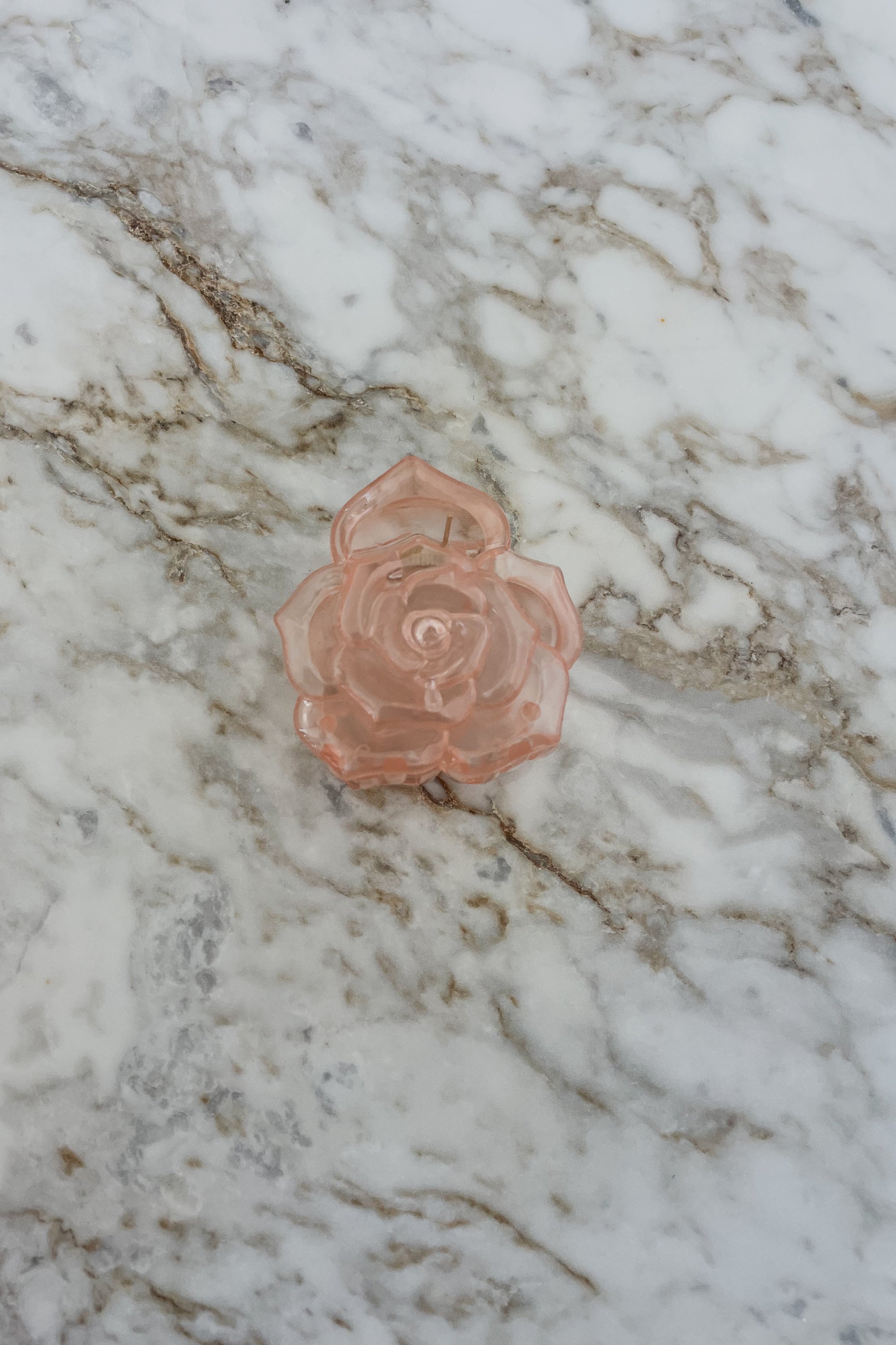 Sun Sea & Roses - Hair Clip Rose Clear Pink