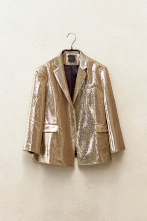 Lumina - Blazer Oversized Sequin Gold