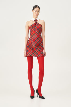 Lumina - Dress Mini Checked Red