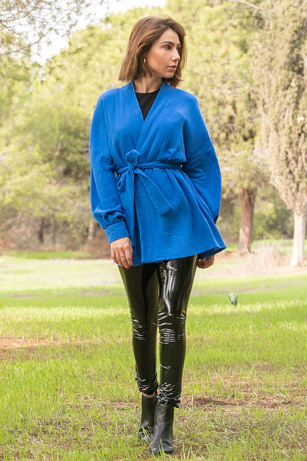 Sun Sea & Roses – Cosima Kimono Blue