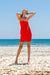 Sun Sea & Roses – Bettina Short Dress Red